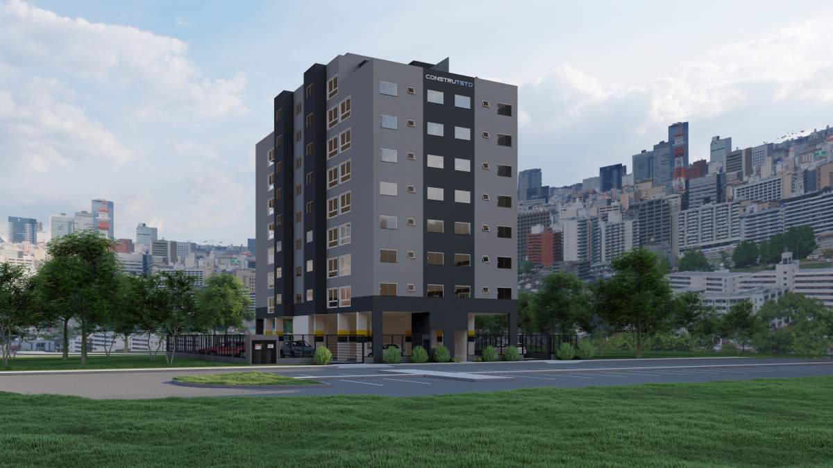 Vista da parte superior do Residencial Lisboa, onde ficam as coberturas