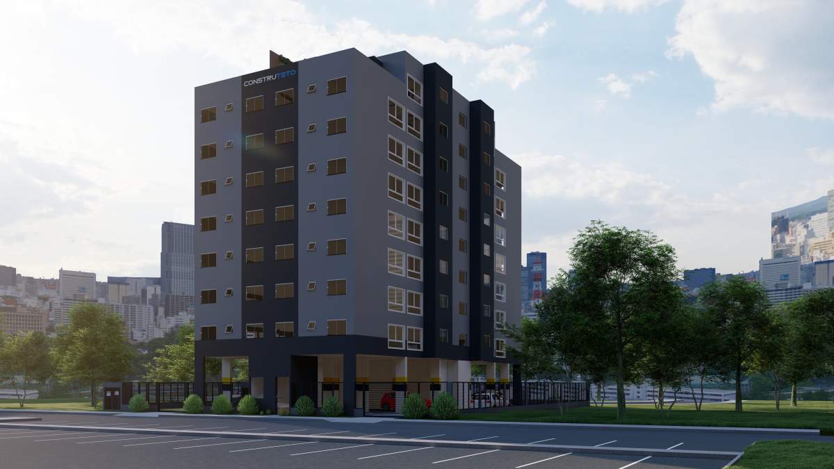 Fachada do Residencial Lisboa, empreendimento da Construteto em Samambaia Norte, DF